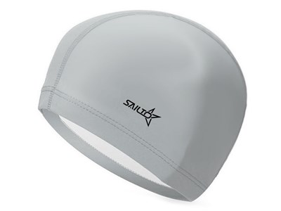 Шапочка для плавания комбинированная SAILTO :PU-N7  (Серебро) - фото 1047845337