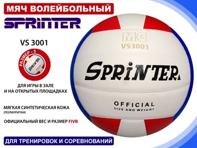 Волейбольный мяч SPRINTER VS3001 - фото 1060286622