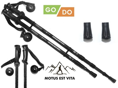 Палки треккинговые GO DO (110-135 см) : G-DS1-Ч - фото 1060286964
