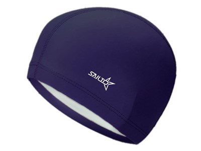 Шапочка для плавания комбинированная SAILTO :PU-N7  (Темно-синий) - фото 1060286973