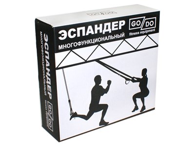 Эспандер многофункциональный. В комплекте: крепление на дверь, карабин со стропой, 2 рукоятки зафиксированные на стропе, сумочка. :(TRXP1): - фото 1060287354