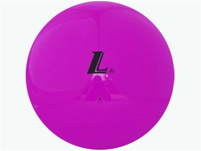 Мяч для художественной гимнастики "L" (силикон), цвет - фиолетовый. Диаметр 15см. :(D15): - фото 1060287430