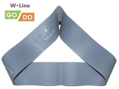 Эспандер-петля GO DO W-Line (4). Цвет: серый. Длина в сложенном виде 30,5 см. Ширина 5 см. Толщина 0,9 мм. W-650-0.9 - фото 1060289969