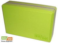 Кирпичик для йоги утяжелённый зелёный GO DO :YJ-K2-ЗФ