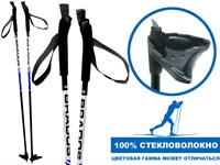 Палки лыжные стеклопластиковые TREK Universal ЦСТ 110см  blue