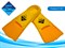 Ласты для бассейна размер 27-29 SWIM TEAM :ТЕ-2737-3  (жёлтый) - фото 1060284092