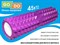 Валик ролл для фитнеса GO DO YY4-45-purple+ - фото 1060290486